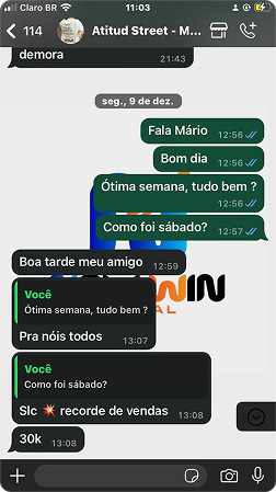 Imagem de depoimento dos resultados